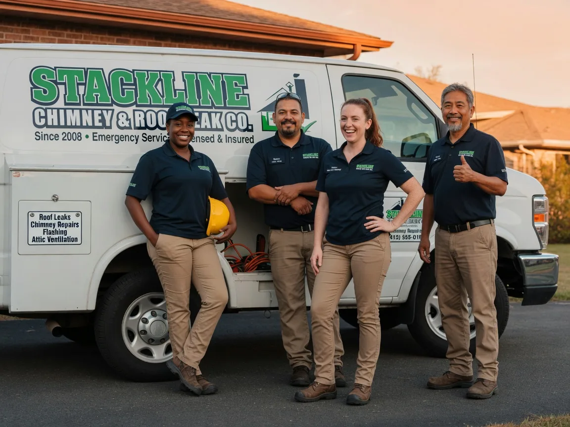 Chimney flashing repair company in Harbinger, NC